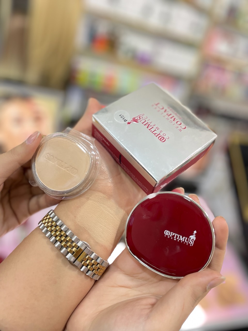 پنکیک اپتیموس شماره 01 همراه با یدک COMPACT POWDER 