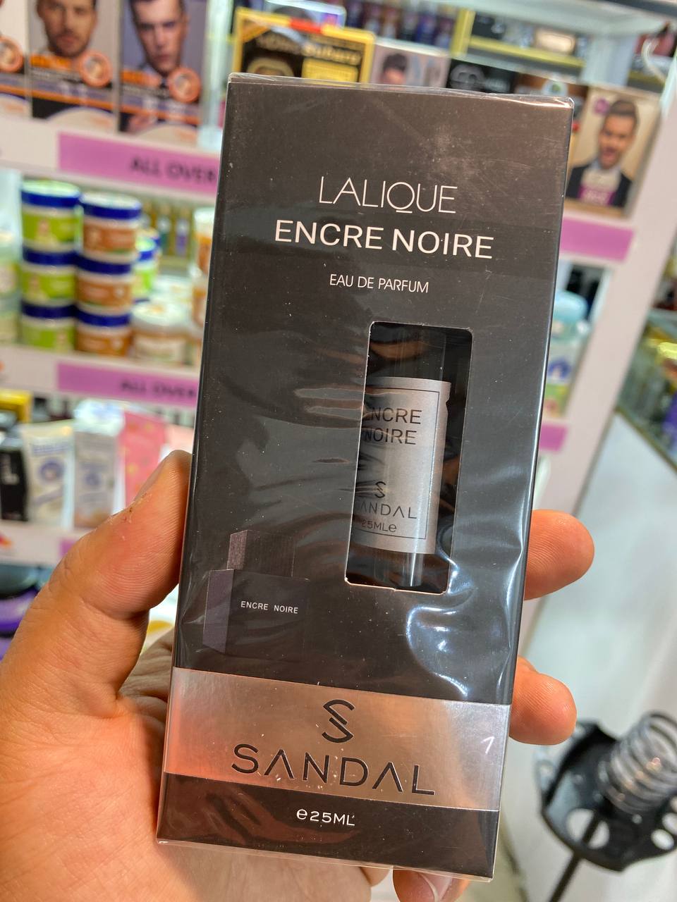مینی ادکلن ۲۵ میل صندل رایحه لالیک انکیرنویر LALIQUE Encre Noire
