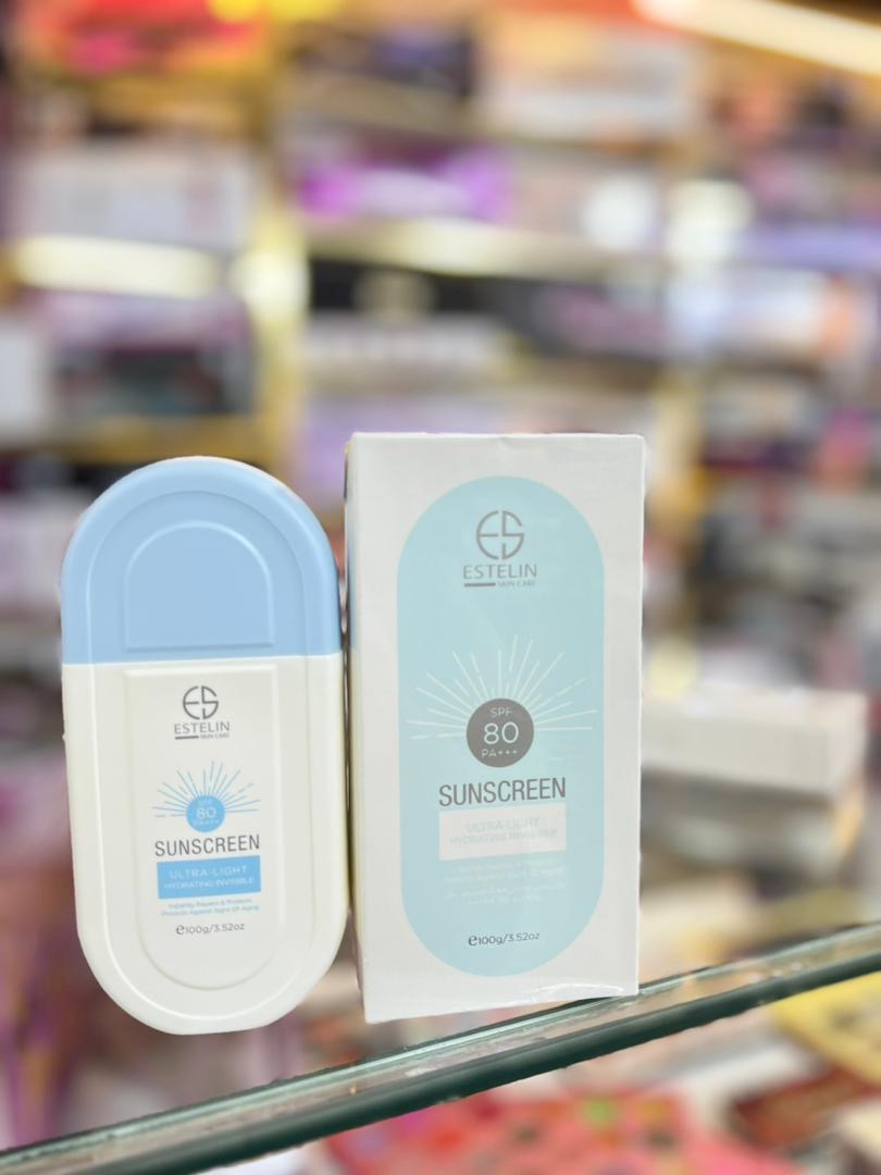 کرم ضدآفتاب استلین spf 80 بی رنگ حجم 100 میل
