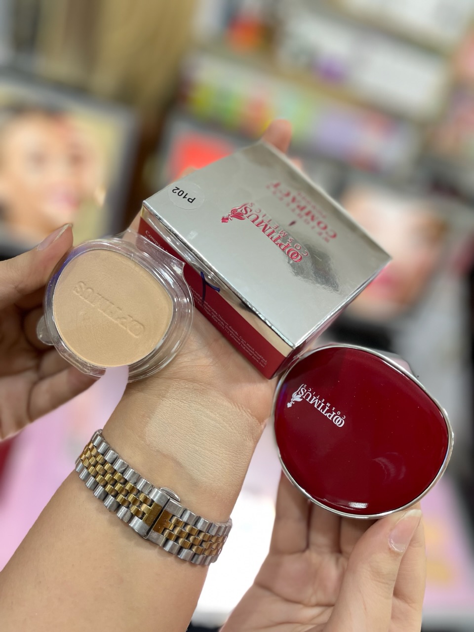 پنکیک اپتیموس شماره 02 همراه با یدک COMPACT POWDER 