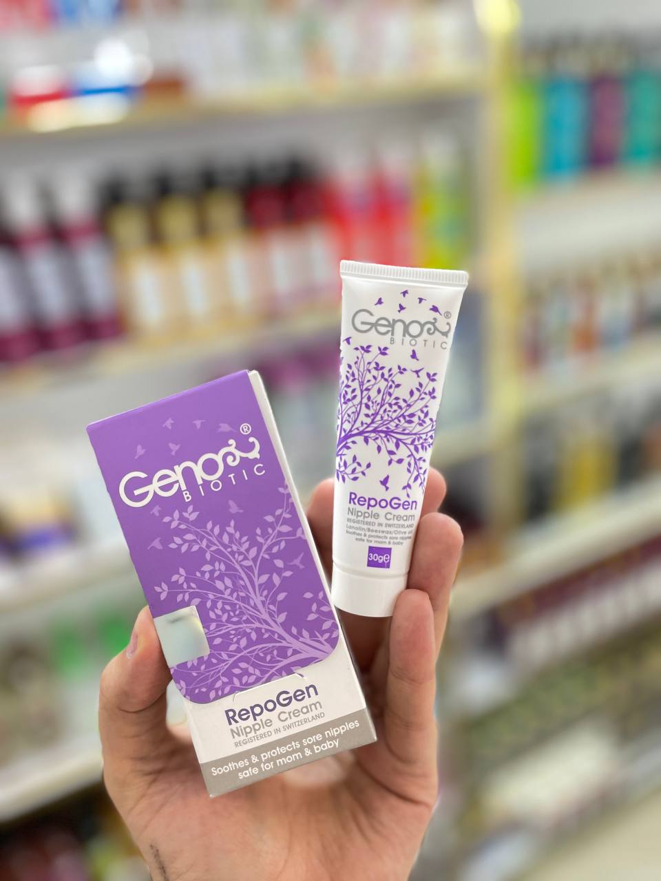 کرم رفع شقاق سینه ژنو بایوتیک حجم 30 میل GENOBIOTIC