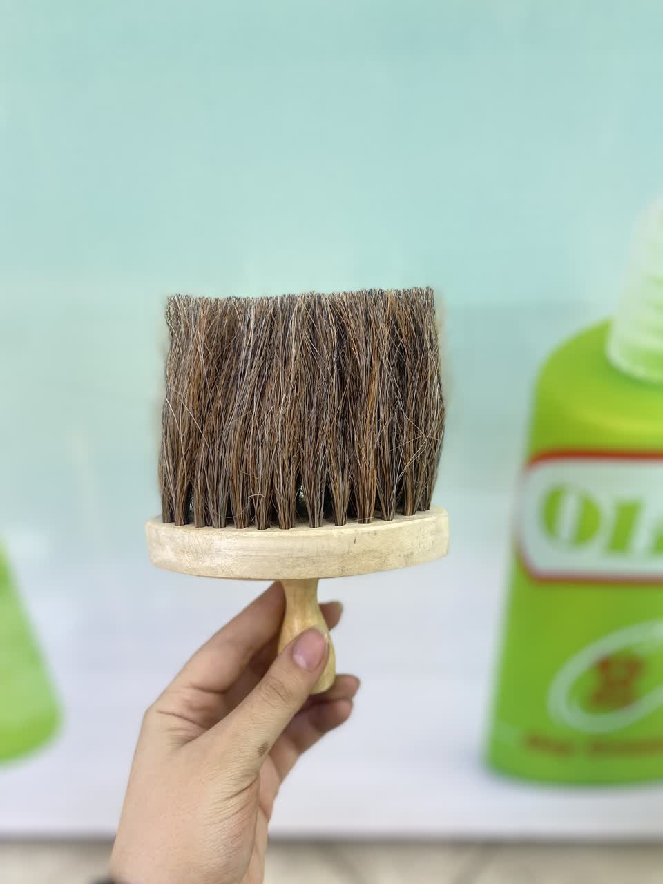 موپران آرایشگاهی دسته چوبی