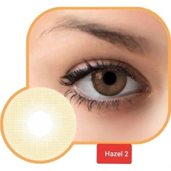 لنز عسلی دور مشکی گلامور Hazel 02