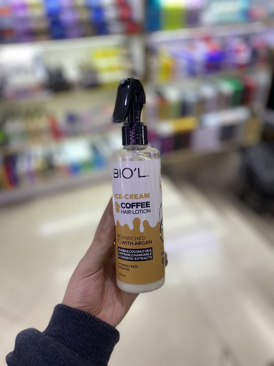 اسپری بستنی مو بیول مدل قهوه حجم 250 میل