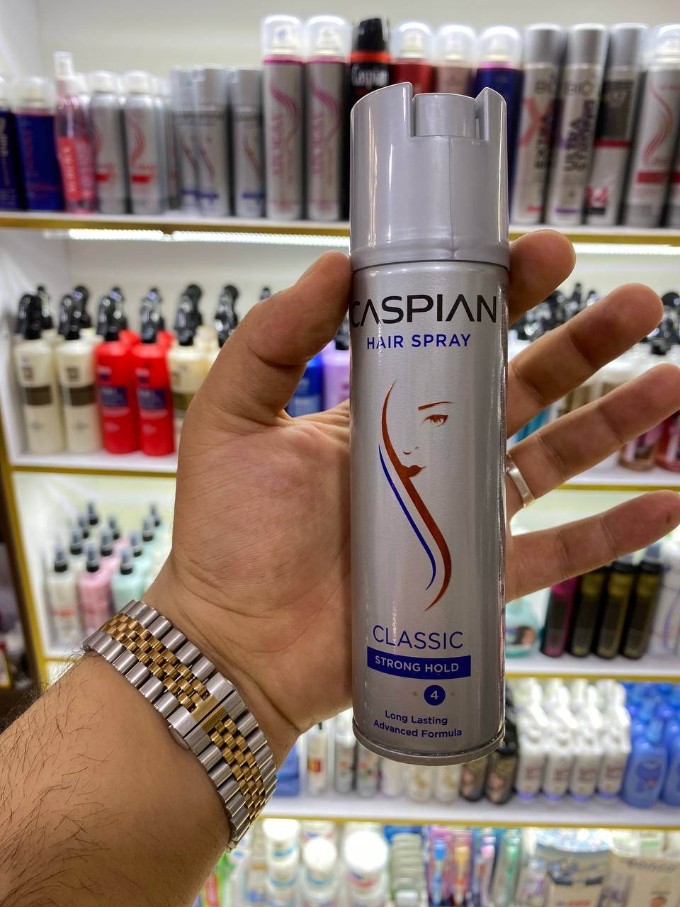 اسپری حالت دهنده مو کاسپین CASPIAN حجم ۱۵۰ میل