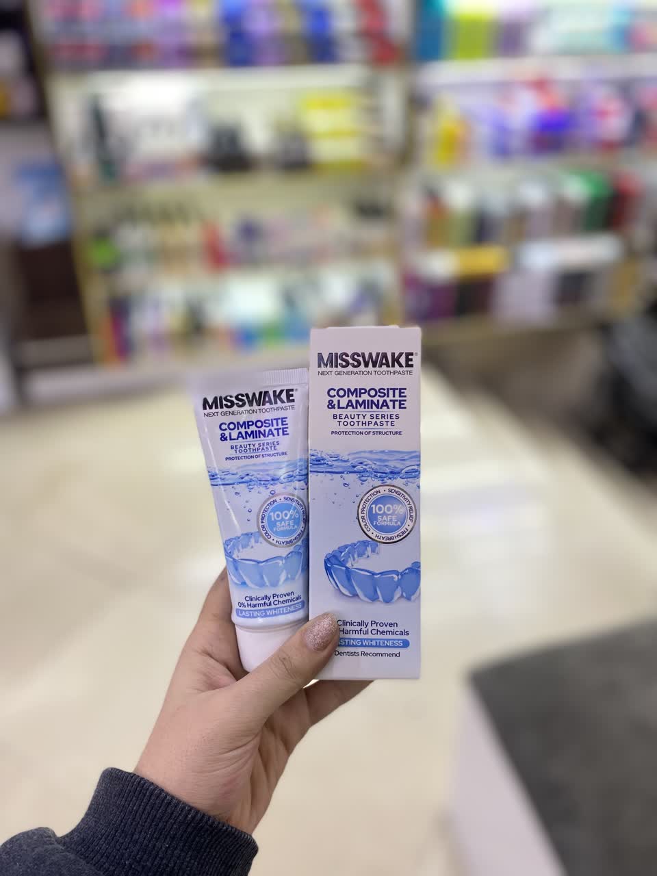 خمیر دندان میسویک مخصوص دندان های لمینت و کامپوزیت حجم 75 میلی لیتر