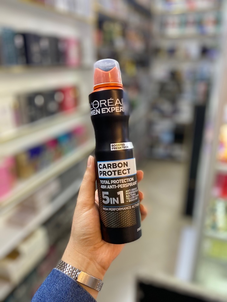 اسپری ضد تعریق لورآل مدل Carbon Protect 5 in 1 حجم 250 میل