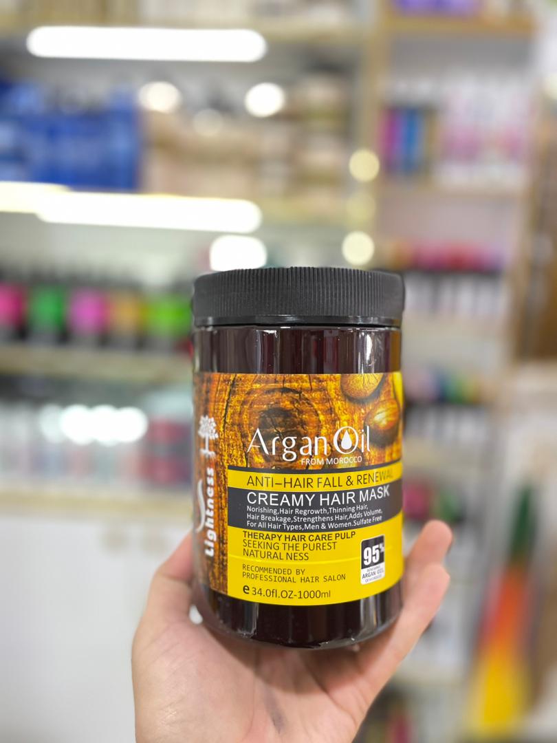 ماسک مو روغن آرگان لایتنس حجم 1000 میل اصل