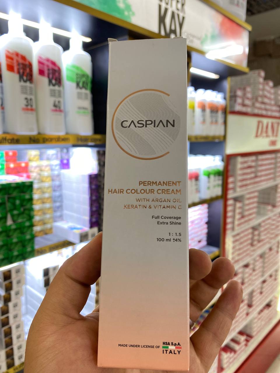 رنگ مو دودی تیره متوسط کاسپین شماره 6,1 