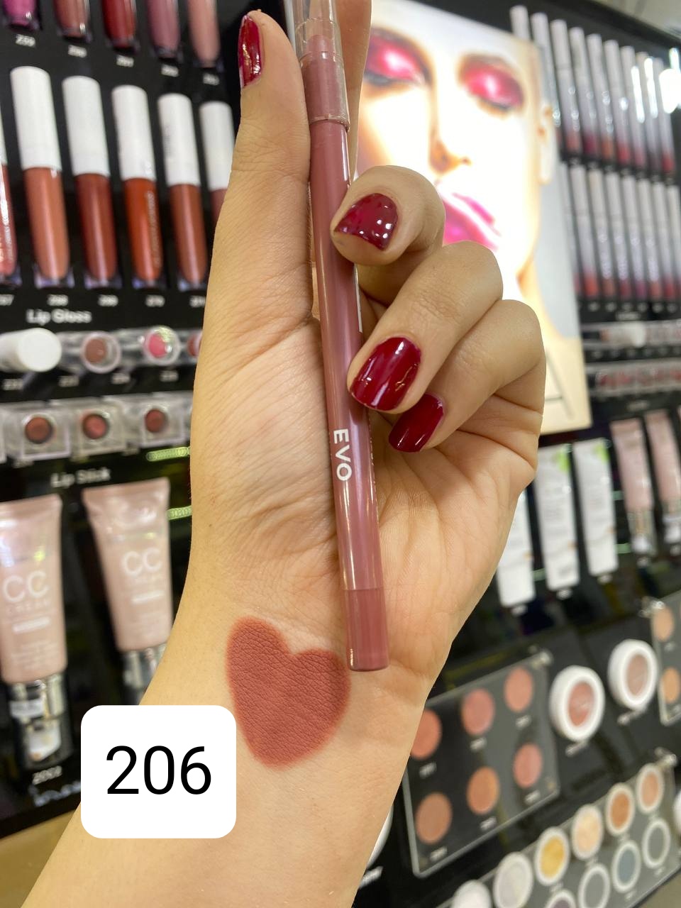 خط لب آلمانی EVO کد 206
