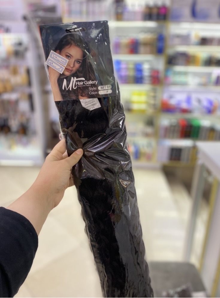 اکستنشن مو مصنوعی دو سره باز آفرو MT شماره 2