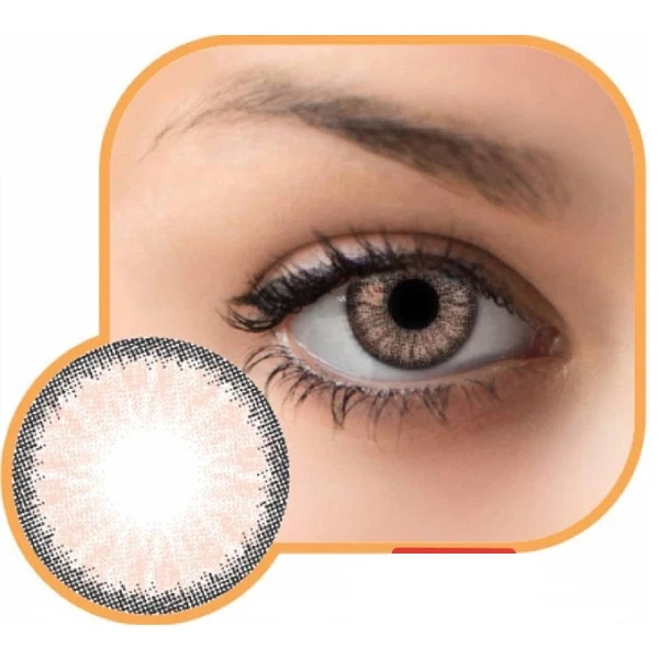 لنز عسلی دور طوسی گلامور Hazel 03