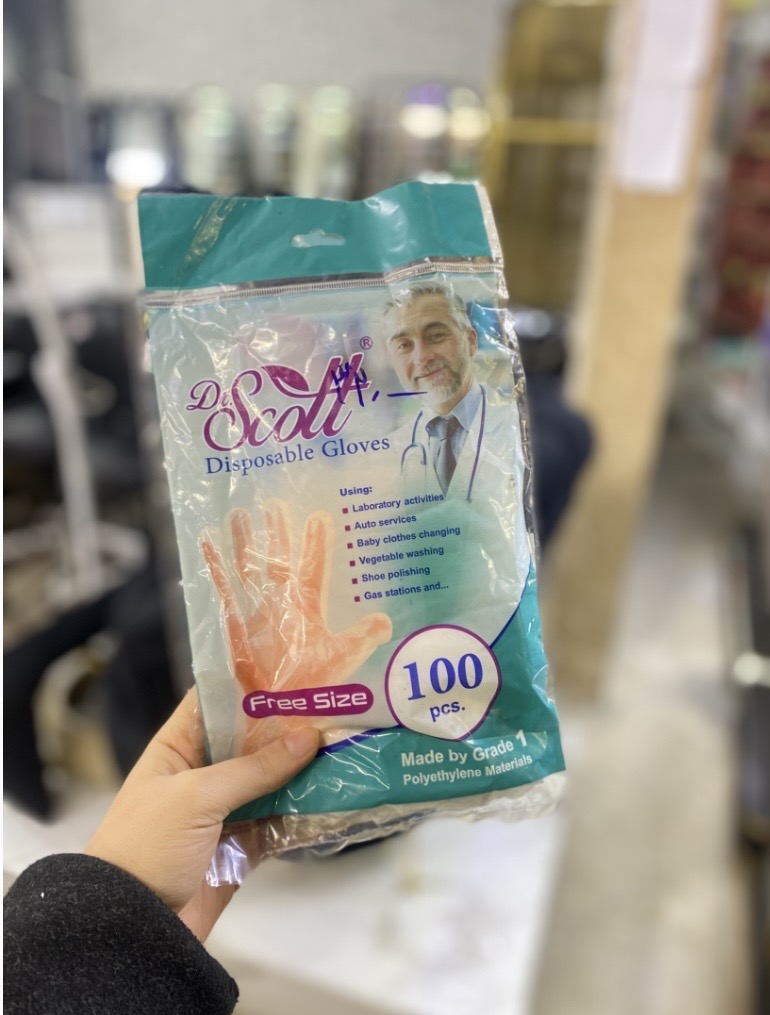 دستکش یکبار مصرف دکتر اسکات بسته 100 عددی