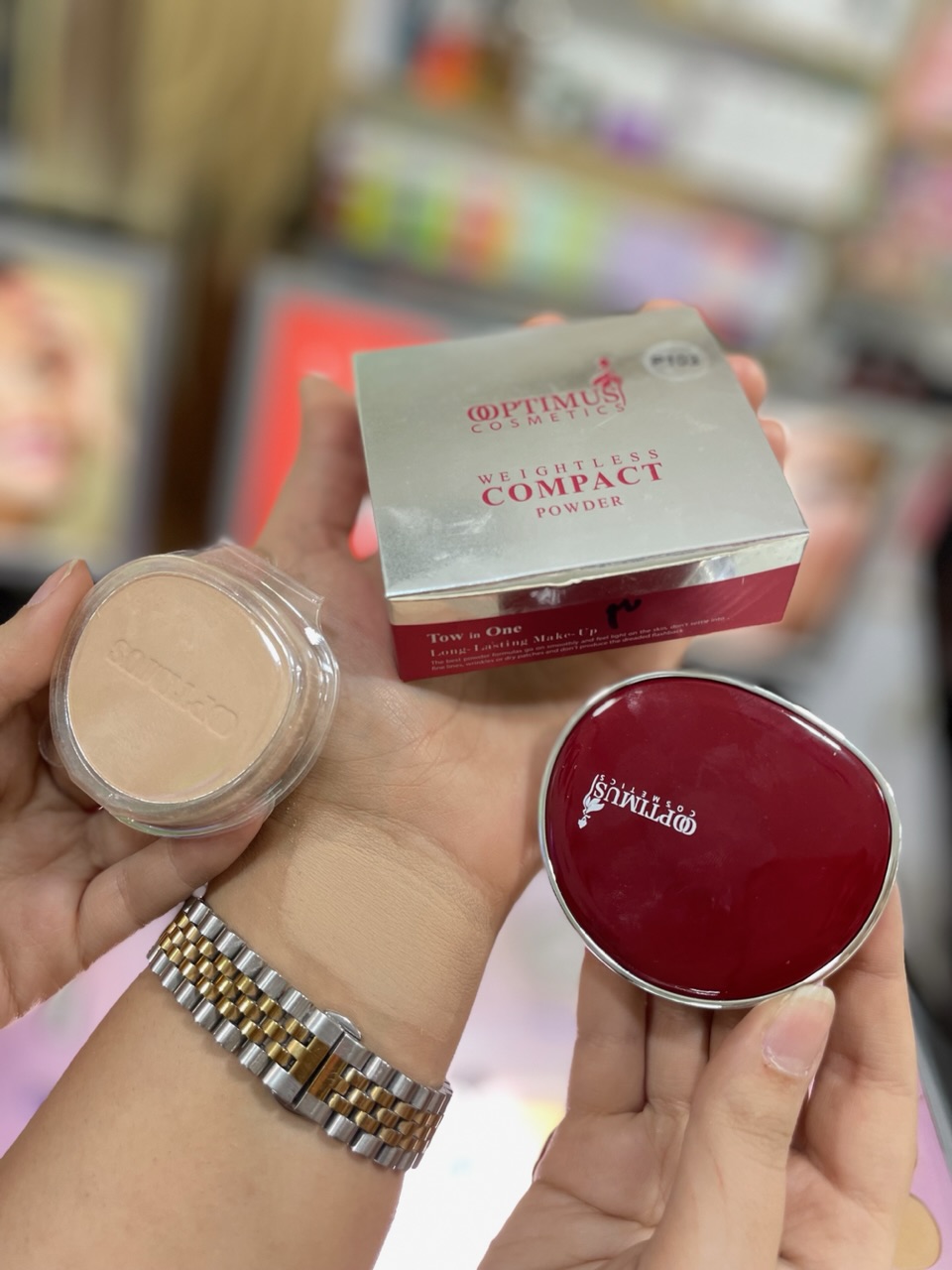 پنکیک اپتیموس  شماره 03 همراه با یدک COMPACT POWDER 