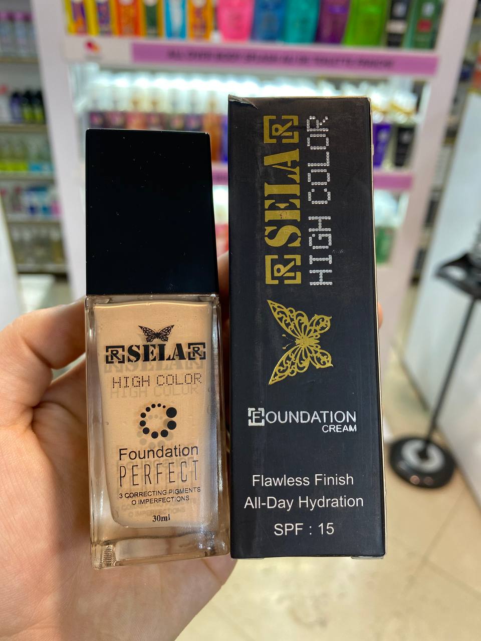 کرم پودر آرسلار شیشه ای RSELAR شماره 01 دارای SPF15 حجم 30 میل
