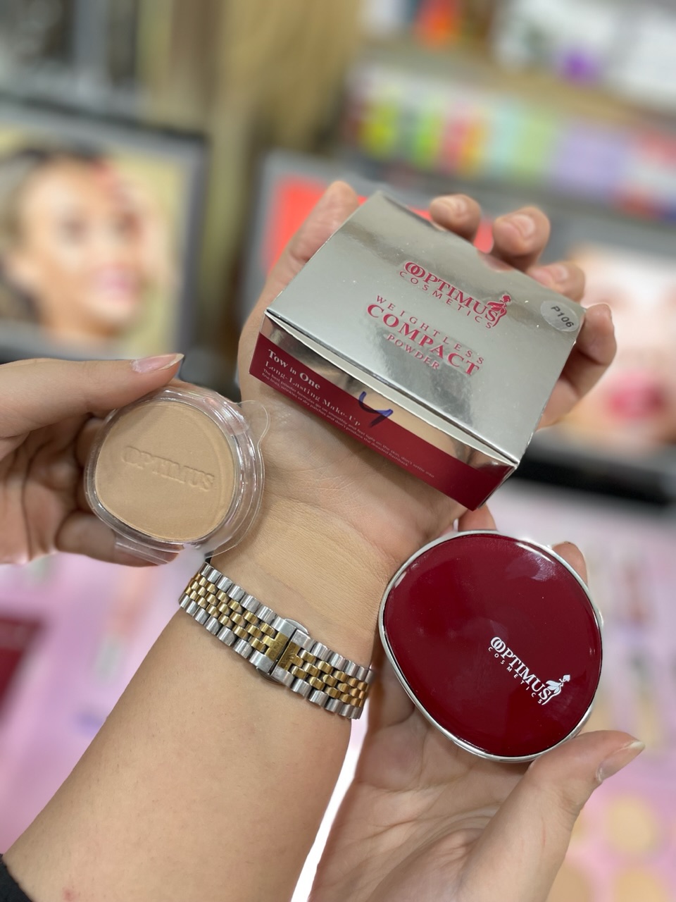 پنکیک اپتیموس شماره ۰۶ (همراه با یدک ) COMPACT POWDER 