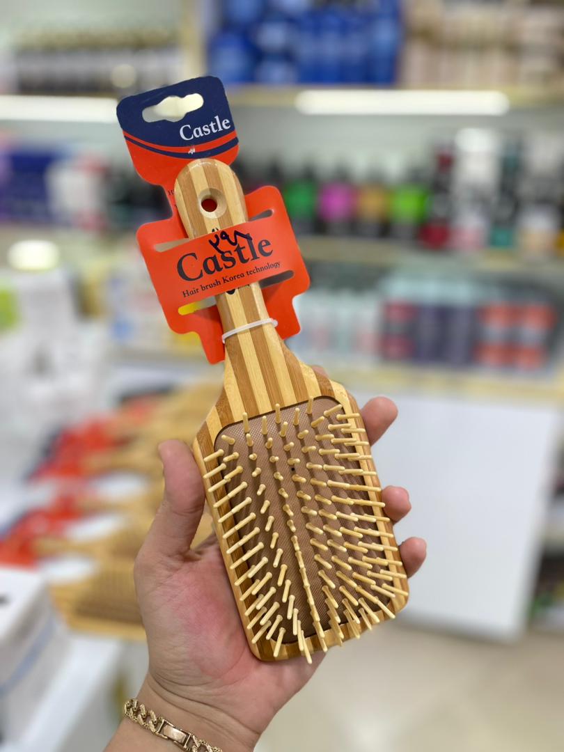برس چوبی بزرگ طرحدار بامبو کستل Castle 