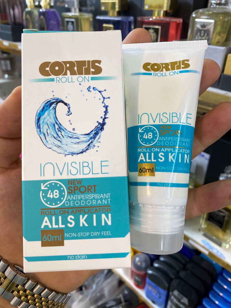 مام رول کورتیس cortis کرم ضدتعریق48ساعته مناسب انواع پوست اسپورت حجم 60 میل